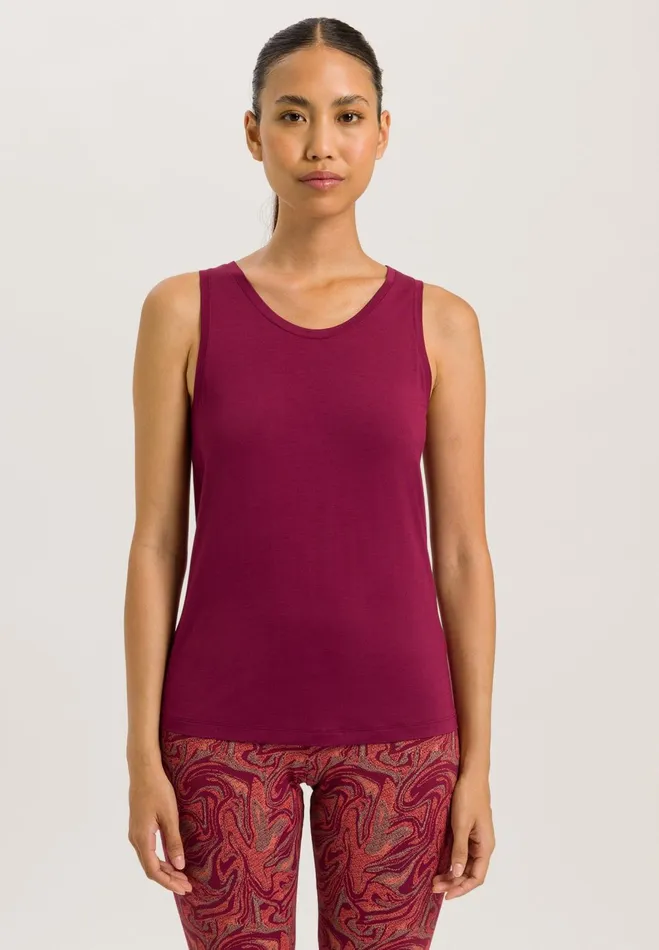Relaxed Round Neck Tank Top Anemone Women HANRO Activewear