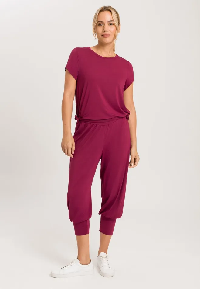Relaxed Round Neck Top Anemone Women HANRO Activewear