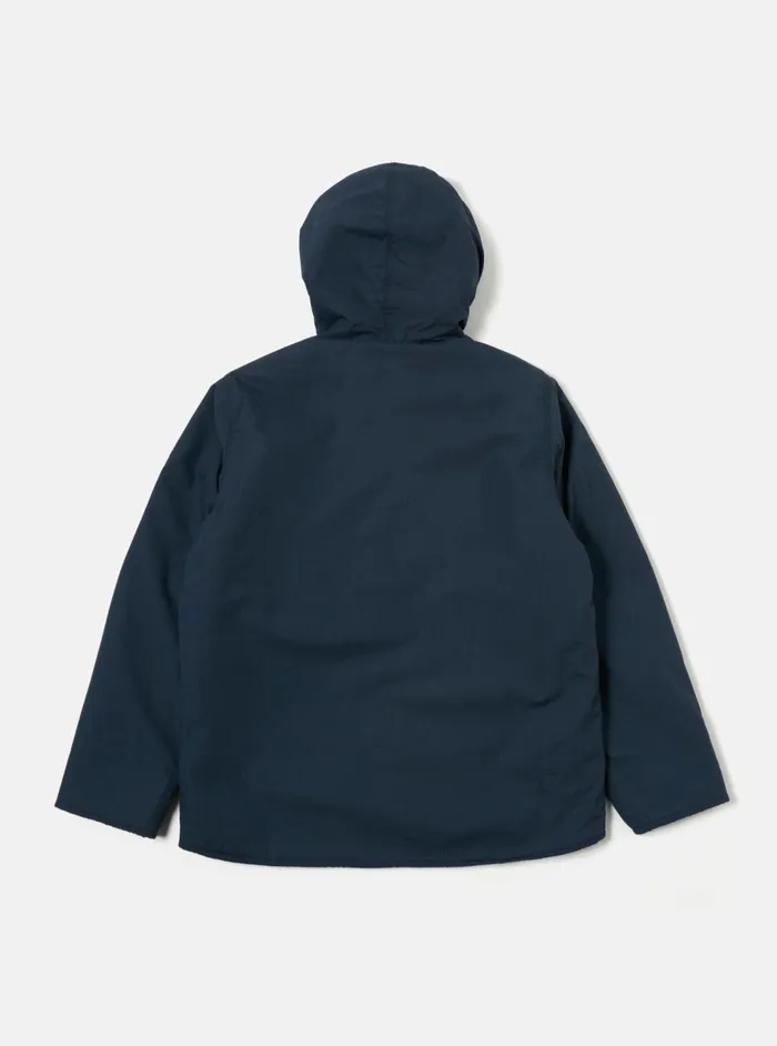 Reversible Simple Hooded Jacket In NavyBrown Recycled Men Universal Works Coats and Outerwear