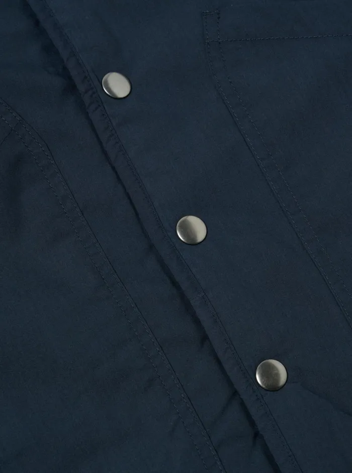 Reversible Simple Hooded Jacket In NavyBrown Recycled Men Universal Works Coats and Outerwear