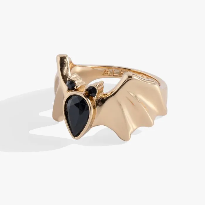 Rings Women Alex And Ani Bat Ring Gold
