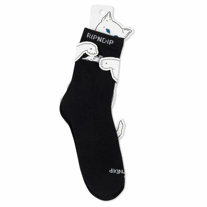 Ripndip Catstanza Mid Socks Black Shop Socks
