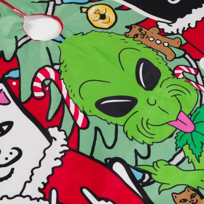 Ripndip Christmas Gang Tree Skirt Red Home Goods Ripndip Christmas Gang Tree Skirt Red Home Goods