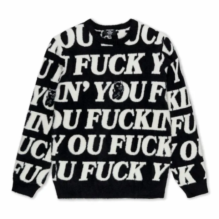 Ripndip Fuckin Fuck Mohair Sweater Black Knits Sweaters