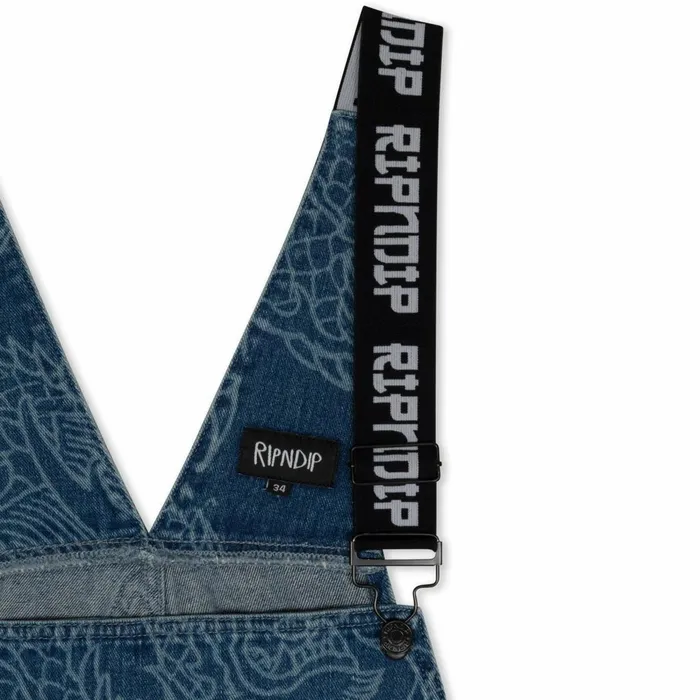 Ripndip Haku Denim Overalls Dark Wash Pants Ripndip Haku Denim Overalls Dark Wash Pants