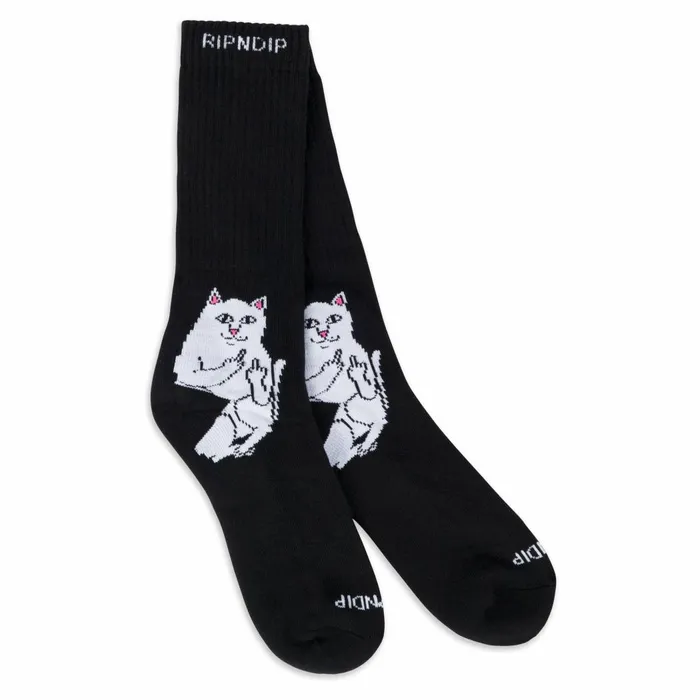 Ripndip Lord Nermal Socks Black Shop Socks Ripndip Lord Nermal Socks Black Shop Socks