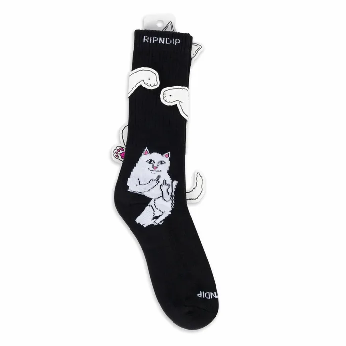 Ripndip Lord Nermal Socks Black Shop Socks Ripndip Lord Nermal Socks Black Shop Socks