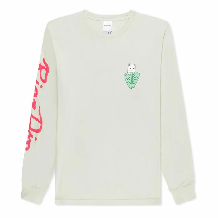 Ripndip Nermal Portrait Long Sleeve Sage Long Sleeve Tees
