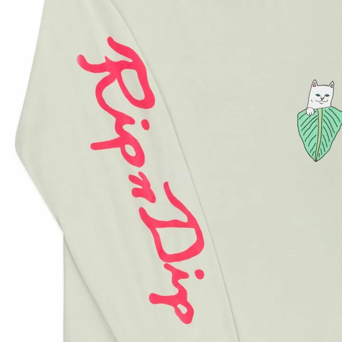 Ripndip Nermal Portrait Long Sleeve Sage Long Sleeve Tees
