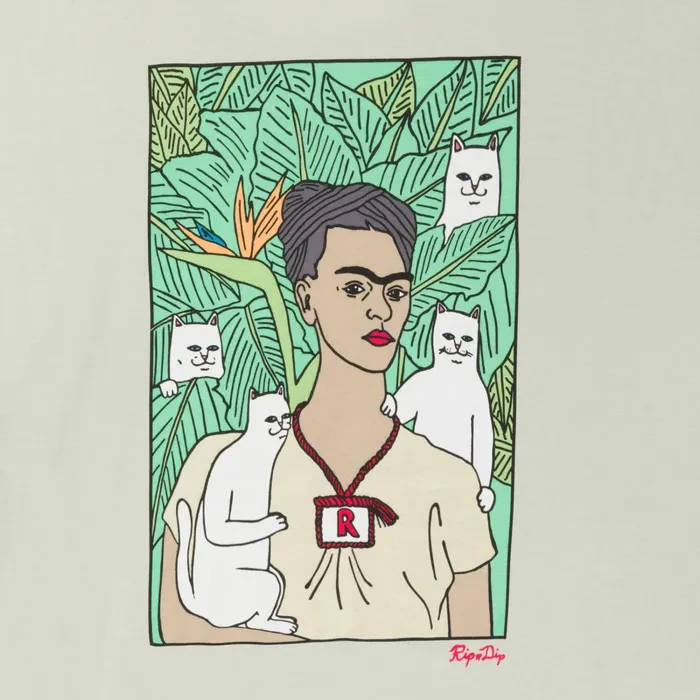 Ripndip Nermal Portrait Long Sleeve Sage Long Sleeve Tees