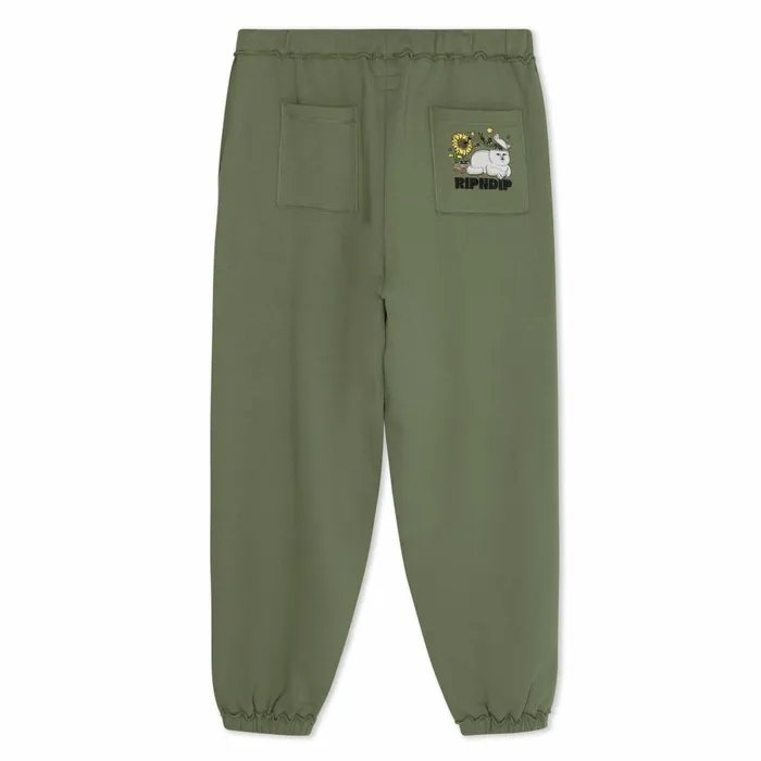 Ripndip No Music No Life Sweatpants Dusty Olive Pants Ripndip No Music No Life Sweatpants Dusty Olive Pants