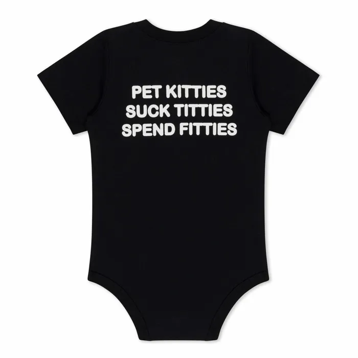Ripndip Pet Kitties Onesie Black Shop Kids