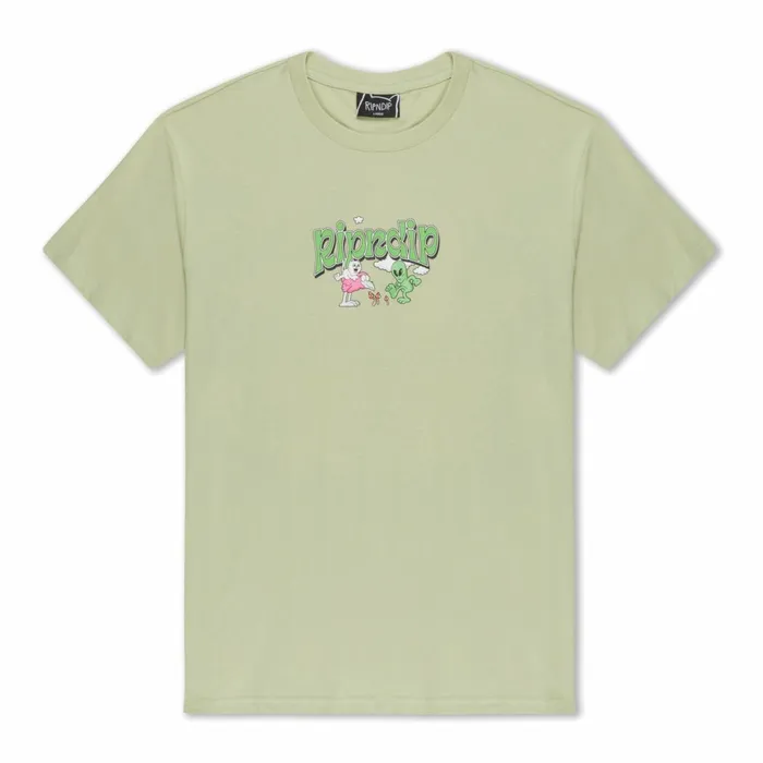 Ripndip Playground Tee Light Moss Short Sleeve Tees Ripndip Playground Tee Light Moss Short Sleeve Tees
