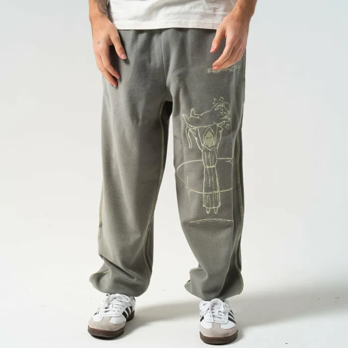 Ripndip Saturn Reverse Stitch Sweatpants Steel Grey Pants Ripndip Saturn Reverse Stitch Sweatpants Steel Grey Pants