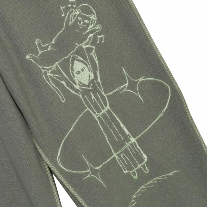Ripndip Saturn Reverse Stitch Sweatpants Steel Grey Pants Ripndip Saturn Reverse Stitch Sweatpants Steel Grey Pants