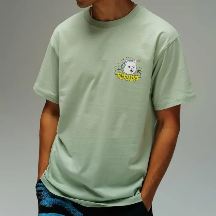 Ripndip Shroom Song Tee Sage Short Sleeve Tees Ripndip Shroom Song Tee Sage Short Sleeve Tees