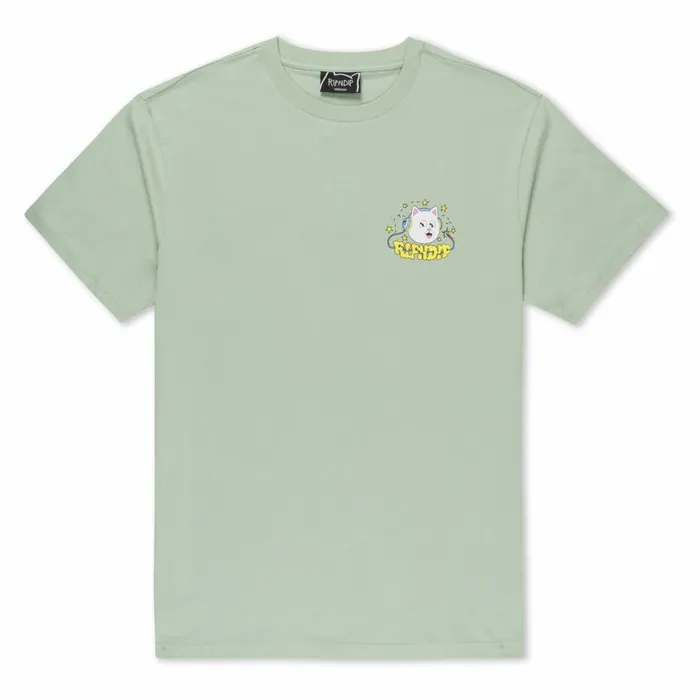 Ripndip Shroom Song Tee Sage Short Sleeve Tees Ripndip Shroom Song Tee Sage Short Sleeve Tees