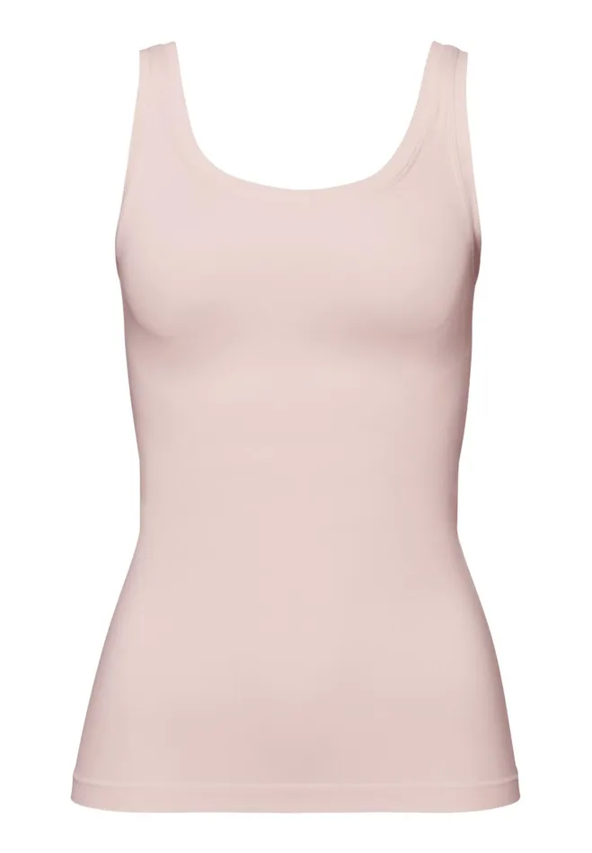 Round Neck Tank Top Rose Cream Women HANRO Tank Tops