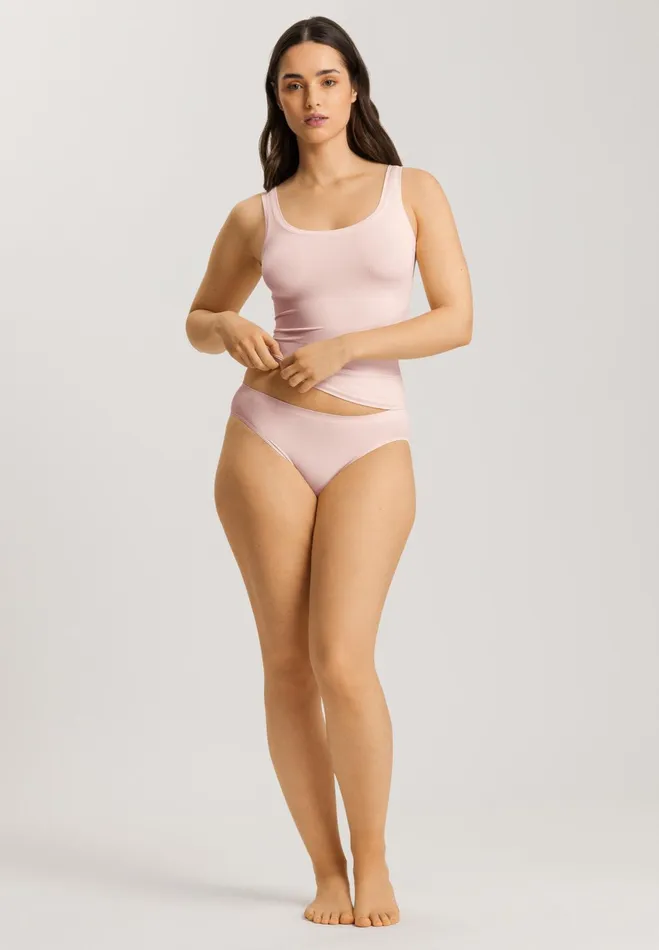 Round Neck Tank Top Rose Cream Women HANRO Tank Tops