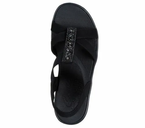 Rumble On 8211 Glammed Up Black Women SKECHERS Wedges