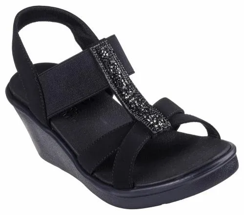 Rumble On 8211 Glammed Up Black Women SKECHERS Wedges
