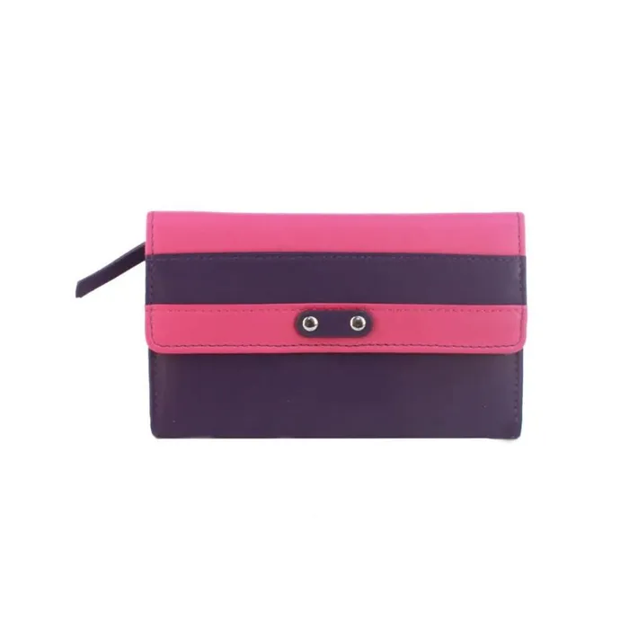 RWandCO Bags Eastern Counties Leather 8211 WomensLadies Madison Striped Leather Coin Purse Dark Purple 8211 Women RWandCO Bags Eastern Counties Leather 8211 WomensLadies Madison Striped Leather Coin Purse Dark Purple 8211 Women