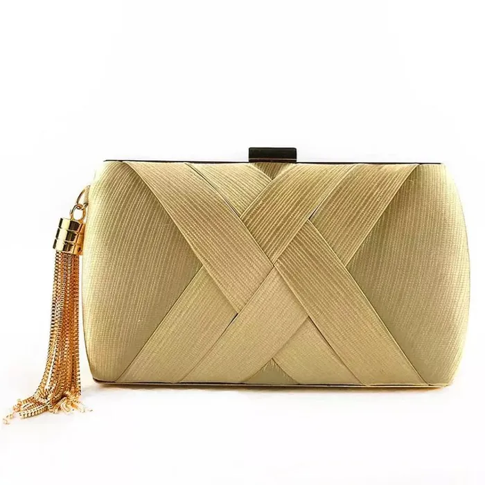 RWandCO Bags Goldtone Classic Crossover Clutch In Gold 8211 Don039t AsK Gold 8211 Women RWandCO Bags Goldtone Classic Crossover Clutch In Gold 8211 Don039t AsK Gold 8211 Women