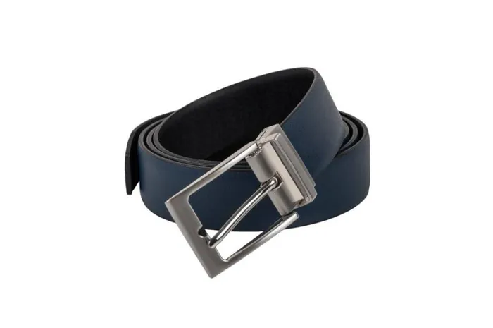 RWandCO Belts and Suspenders CHAMPS Leather One Size Reversible And Adjustable Belt BlackBrown Dark Blue 8211 Men
