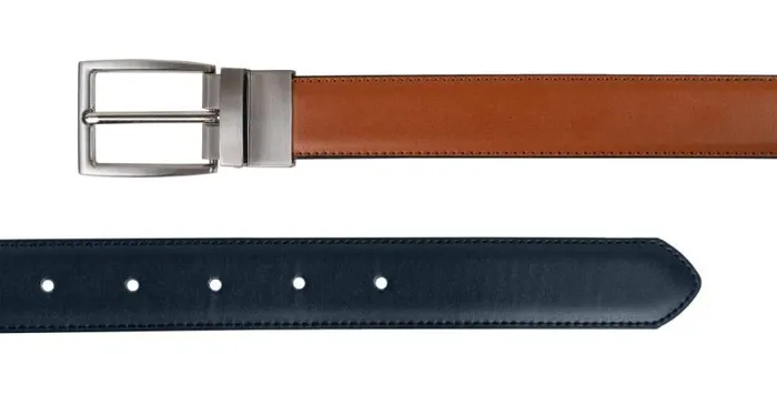 RWandCO Belts and Suspenders CHAMPS Leather One Size Reversible And Adjustable Belt TanNavy Medium Beige 8211 Men RWandCO Belts and Suspenders CHAMPS Leather One Size Reversible And Adjustable Belt TanNavy Medium Beige 8211 Men