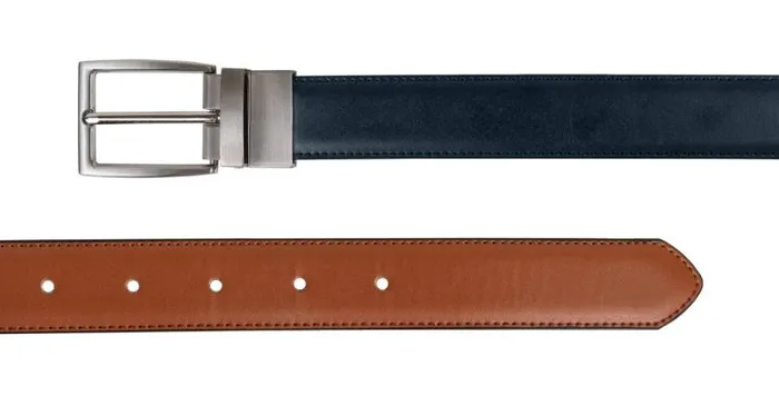 RWandCO Belts and Suspenders CHAMPS Leather One Size Reversible And Adjustable Belt TanNavy Medium Beige 8211 Men RWandCO Belts and Suspenders CHAMPS Leather One Size Reversible And Adjustable Belt TanNavy Medium Beige 8211 Men