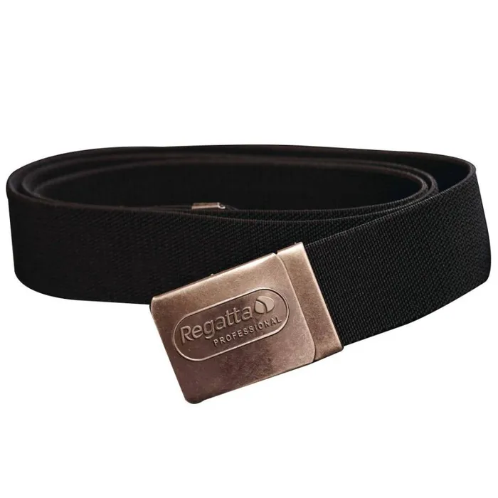 RWandCO Belts and Suspenders Regatta 8211 Mens Premium Workwear Belt With Stretch Black 8211 Men