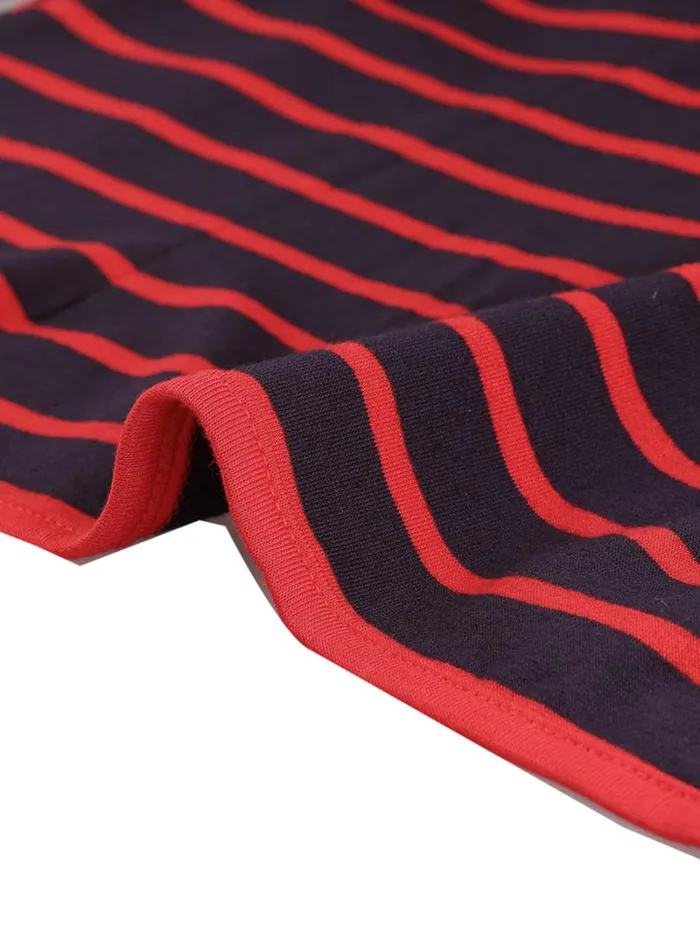 RWandCO Blazers Allegra K Notched Lapel Casual Striped Blazer Red Blue 8211 Women RWandCO Blazers Allegra K Notched Lapel Casual Striped Blazer Red Blue 8211 Women