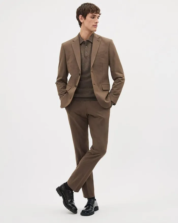 RWandCO Blazers SlimFit Bronze Suit Blazer Whisky Bronze 8211 Men