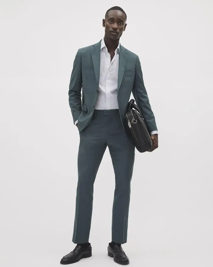 RWandCO Blazers SlimFit Dark Suit Blazer Mysterious Dark 8211 Men