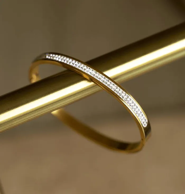 RWandCO Bracelets and Rings Jewels By Sunaina 8211 BRIDGET Bangle Gold 8211 Women RWandCO Bracelets and Rings Jewels By Sunaina 8211 BRIDGET Bangle Gold 8211 Women
