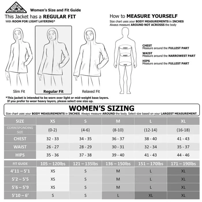 RWandCO Coats and Jackets Alpine North Women039s 8211 YOHO LADIES039 Vegan Down Lightweight Packable Puffer Jacket and Bag Black 8211 Women