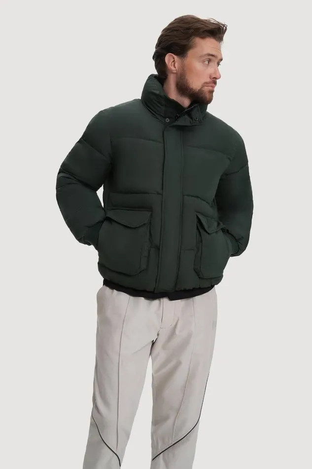 RWandCO Coats and Jackets Noize 8211 Mahalo Short Puffer Uniform Green 8211 Men RWandCO Coats and Jackets Noize 8211 Mahalo Short Puffer Uniform Green 8211 Men