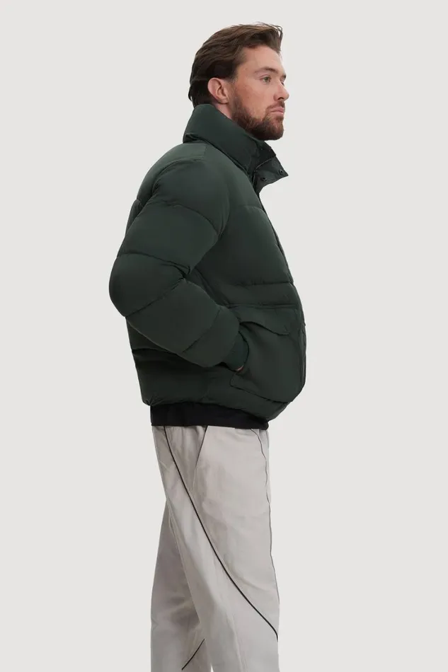 RWandCO Coats and Jackets Noize 8211 Mahalo Short Puffer Uniform Green 8211 Men RWandCO Coats and Jackets Noize 8211 Mahalo Short Puffer Uniform Green 8211 Men