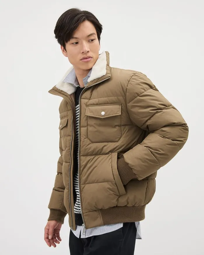 RWandCO Coats and Jackets Puffer Bomber Jacket Zaatar 8211 Men