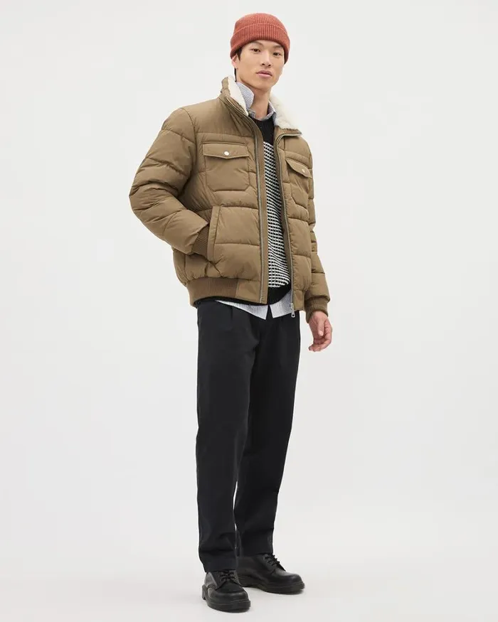 RWandCO Coats and Jackets Puffer Bomber Jacket Zaatar 8211 Men