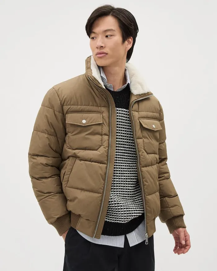RWandCO Coats and Jackets Puffer Bomber Jacket Zaatar 8211 Men