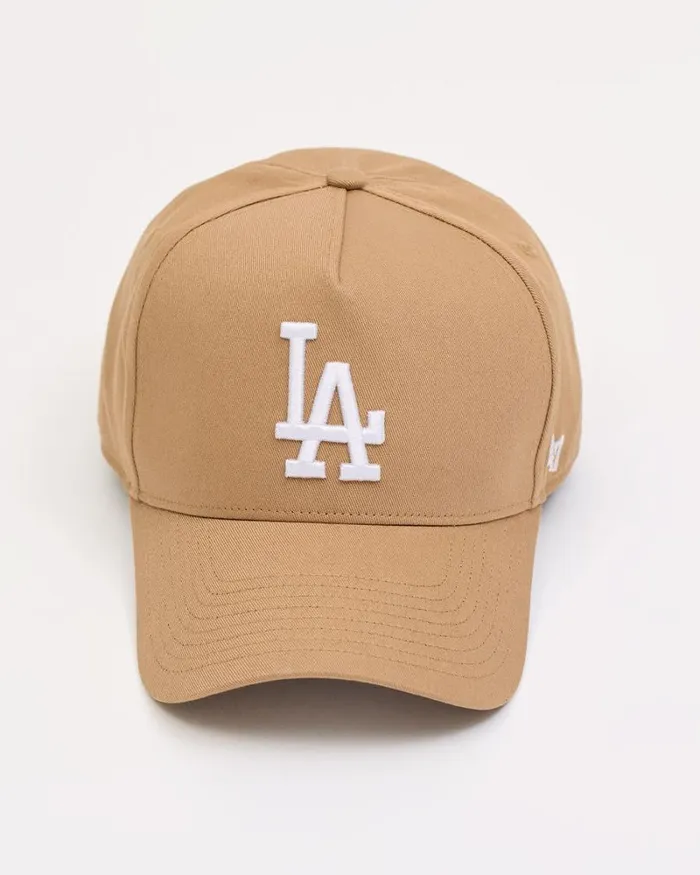 RWandCO Hats Gloves and Scarves Beige 03947 Captain Cap 8211 LA Dodgers Dune 8211 Men
