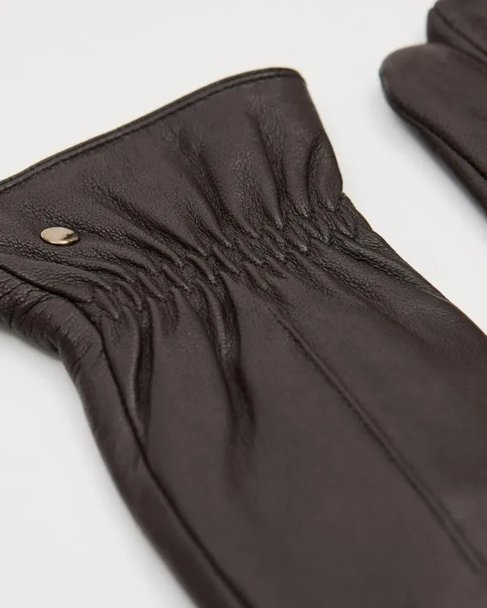 RWandCO Hats Gloves and Scarves Leather Gloves Brown 8211 Women RWandCO Hats Gloves and Scarves Leather Gloves Brown 8211 Women