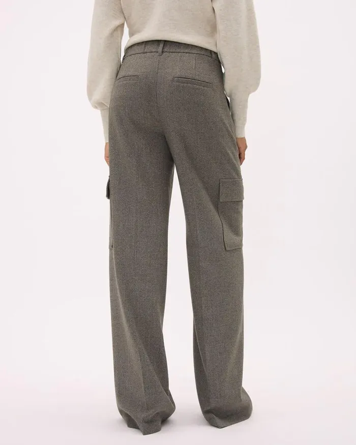RWandCO HighRise HighRise WideLeg Plaid Cargo Pant Black And Brown Pvl Multi 8211 Women RWandCO HighRise HighRise WideLeg Plaid Cargo Pant Black And Brown Pvl Multi 8211 Women