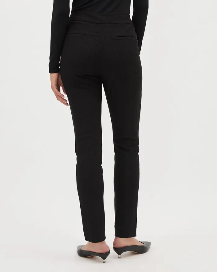 RWandCO Leggings Striped AnkleLength Twill City Legging Pant Black Pin Stripe 8211 Women RWandCO Leggings Striped AnkleLength Twill City Legging Pant Black Pin Stripe 8211 Women