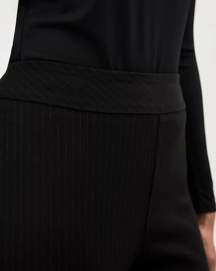 RWandCO Leggings Striped AnkleLength Twill City Legging Pant Black Pin Stripe 8211 Women RWandCO Leggings Striped AnkleLength Twill City Legging Pant Black Pin Stripe 8211 Women