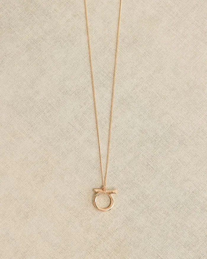 RWandCO Necklaces Long Necklace With Round Pendant Gold 8211 Women