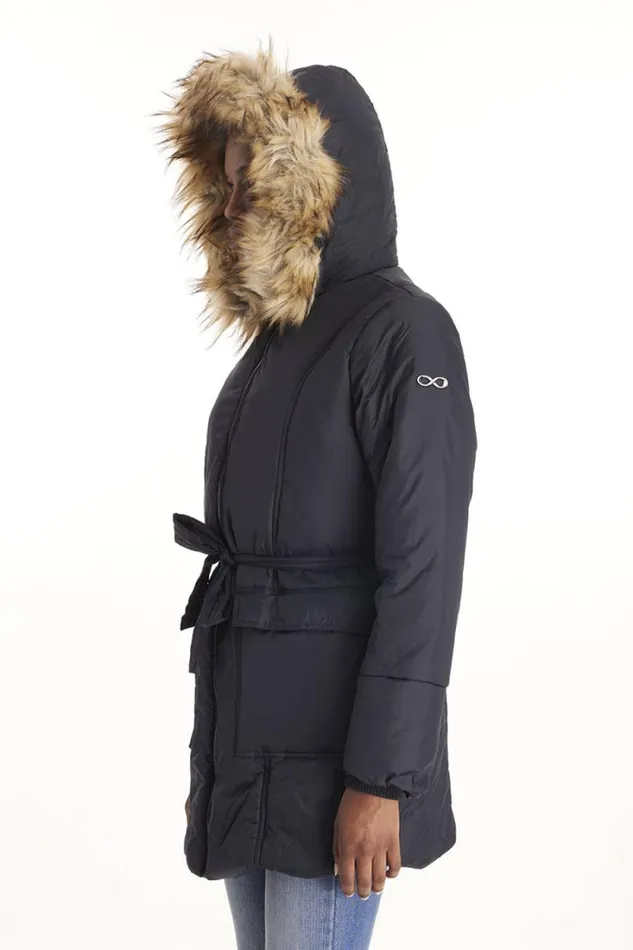 RWandCO Outerwear Rachel 8211 3 In 1 Maternity Coat With Belt 8211 Modern Eternity Maternity Black 8211 Women