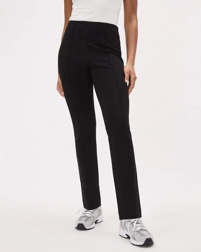 RWandCO Pants Solid PullOn HighRise SlimLeg Ankle Pant Black 8211 Women