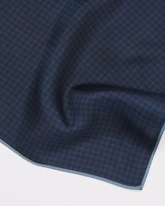 RWandCO Pocket Squares Floral Handkerchief Classic Blue 8211 Men RWandCO Pocket Squares Floral Handkerchief Classic Blue 8211 Men